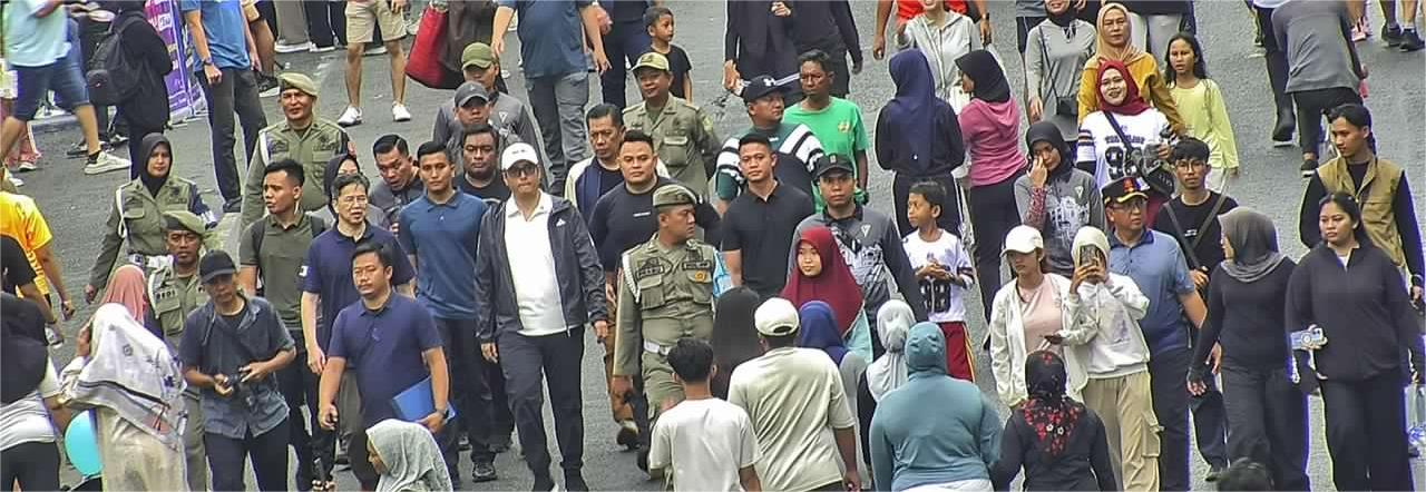 Giat Trantibum dan Pengawalan Bapak Walikota Medan di Acara Car Free Day