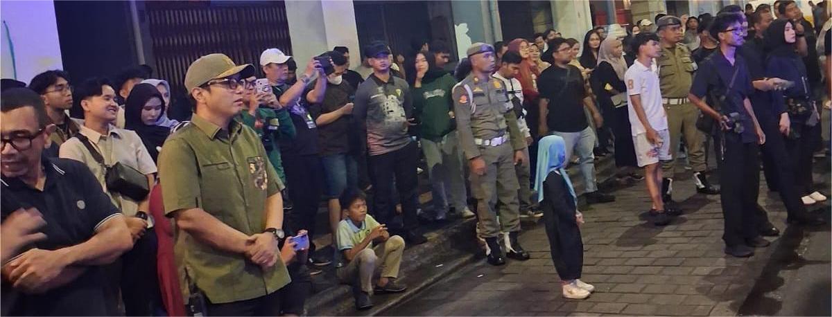 kegiatan Satpol PP Pariwisata Pengamanan Humanis dan Pengawalan Walikota Medan Pada Acara Car Free Night (CFN)
