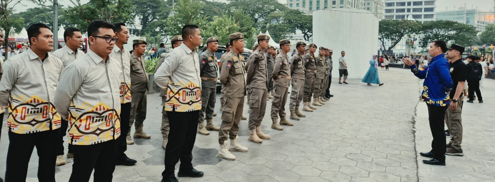 Kegiatan Pengamanan (PAM) Pembukaan Acara Gelar Melayu Serumpun Tahun 2026 di Lapangan Merdeka Medan