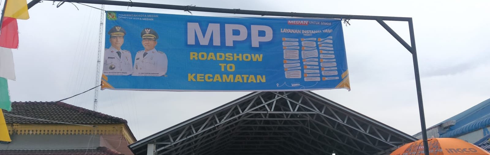 Kegiatan Sterilisasi Pedagang Kaki Lima (PK5) dan Patroli Trantibum di sekitaran giat MPP (Mall Playanan Publik) di Kecamatan Medan Amplas