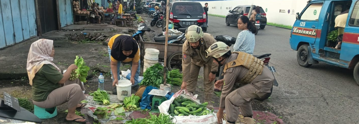 GIAT (PADAT PAGI) HIMBAUAN DAN PENATAAN PK5 PASAR TUMPAH