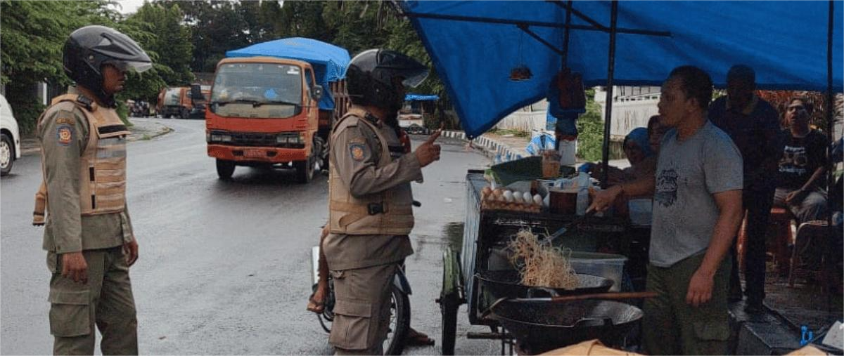 Patroli Trantibum di seputaran Stadion Teladan Medan