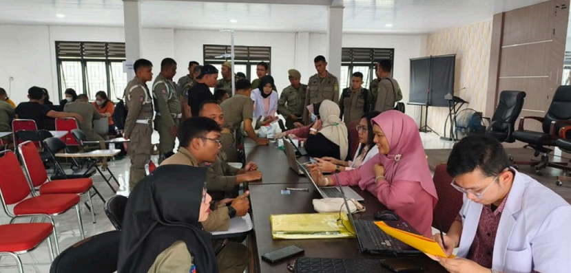 Pemeriksaan Kesehatan Gratis Bagi Personil Satpol PP Kota Medan