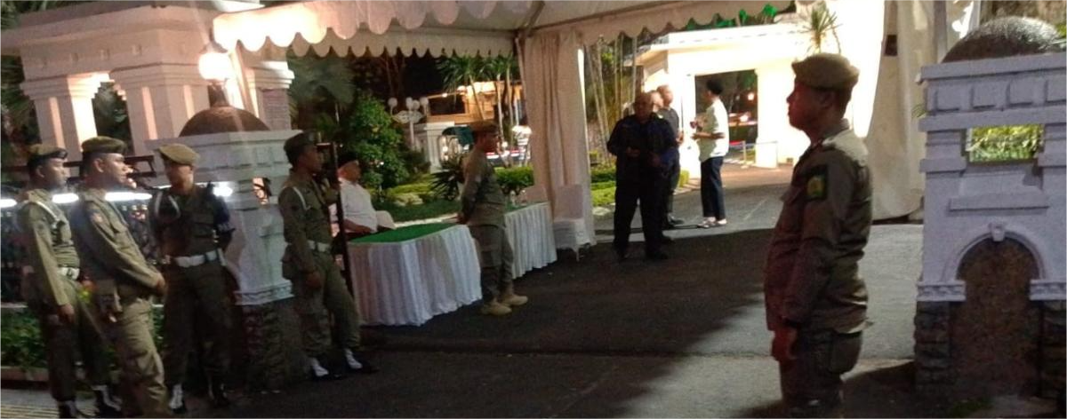 Kegiatan Pengamanan Ketenteraman dan Ketertiban Umum (Pam Trantibum) dalam rangka pelaksanaan Shalat Tarawih berjamaah