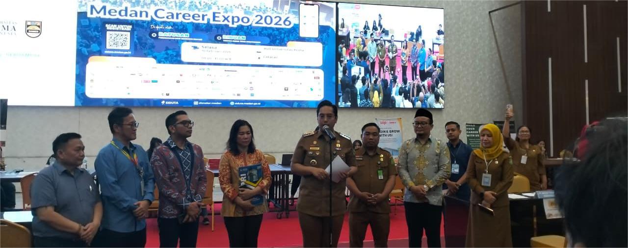 Giat PAM Trantibum pada Kegiatan Career Expo UNPRI Medan