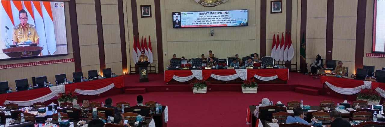 Undangan Rapat Paripurna DPRD Kota Medan Penjelasan Kepala Daerah terhadap Ranperda Kota Medan tentang Laporan Pertanggungjawaban Pelaksanaan APBD Tahun 2025
