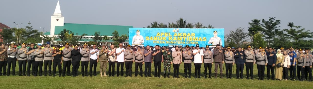 Apel Akbar dan Deklarasi Sabuk Kamtibmas dilanjutkan Simulasi Sispam Kota