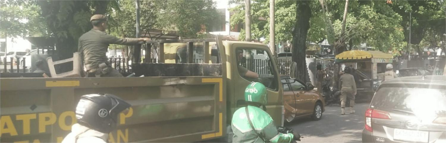 Kegiatan Penertiban PK5 Sekitaran USU Jl Dr Mansyur