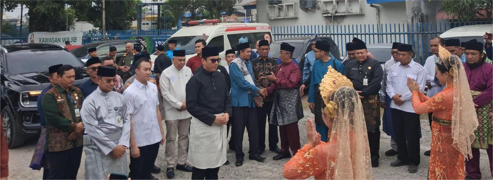 Giat acara Petang Belimau dan Magang Puasa Kota Medan Tahun 2026 yang bertempat di Masjid Raya Kedatukan Sunggal, Serbanyaman, Kota Medan.