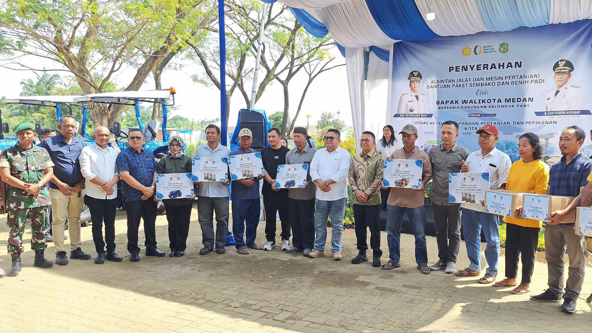 Giat Pengamanan dan Pengawalan Bapak Wakil Walikota Medan pada Acara Penyerahan Bantuan Alat dan Mesin Pertanian kepada Gabungan Kelompok Tani (Gapoktan) Kota Medan