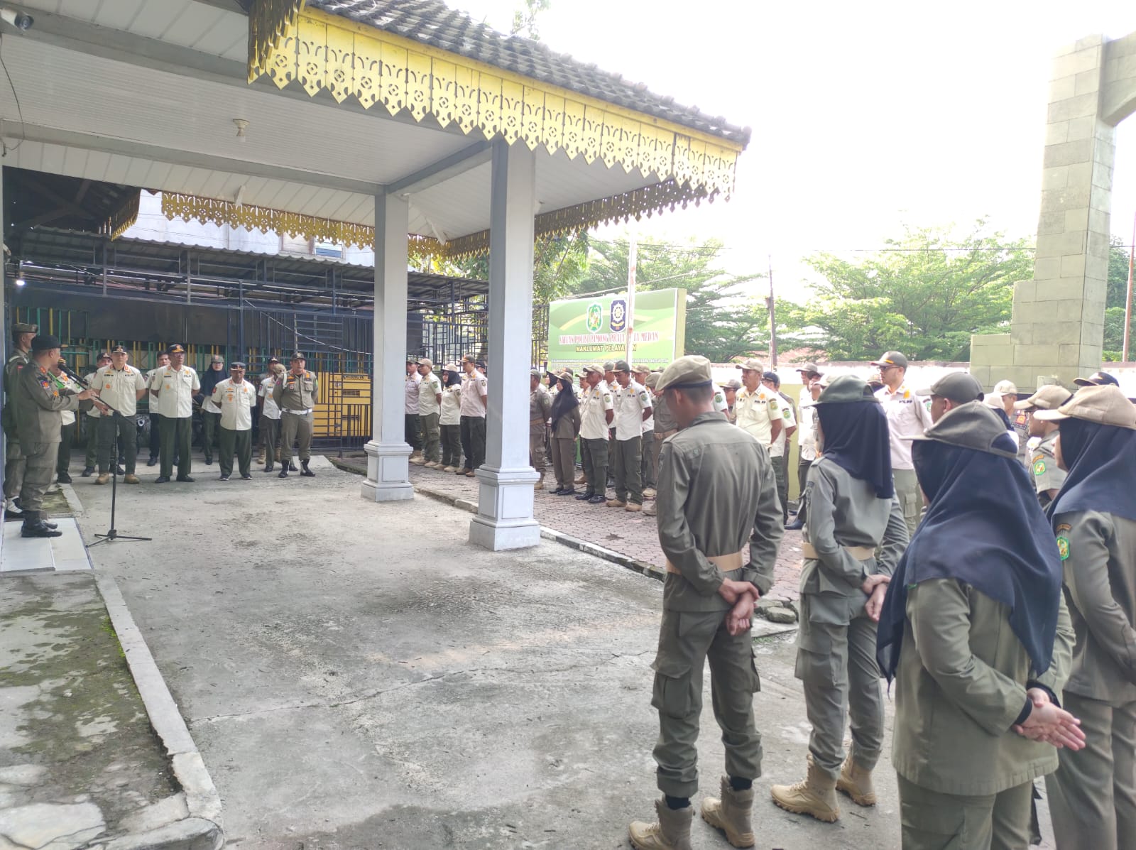 Apel Rutin  Satuan Polisi Pamong Praja Kota Medan