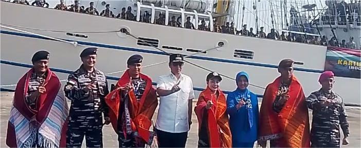 Kegiatan Penyambutan KRI Bima Suci - 945 dalam Kegiatan ASEAN Plus Cadet Sail 2026