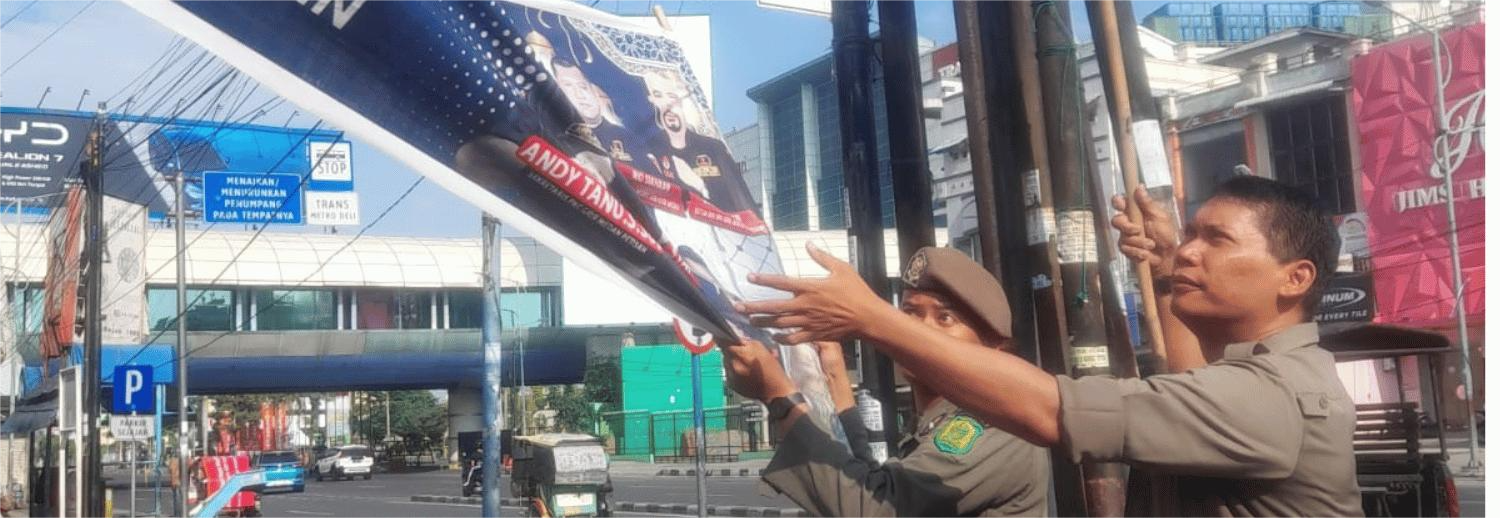 Kegiatan Penertiban Umbul - Umbul Wilayah Kota Medan