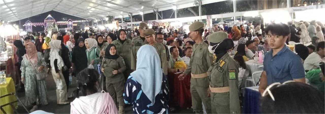 Pam Trantibum kegiatan Nuzulul Qur'an Ramadhan Fair ke-XX Tahun 1447 H/2026 M