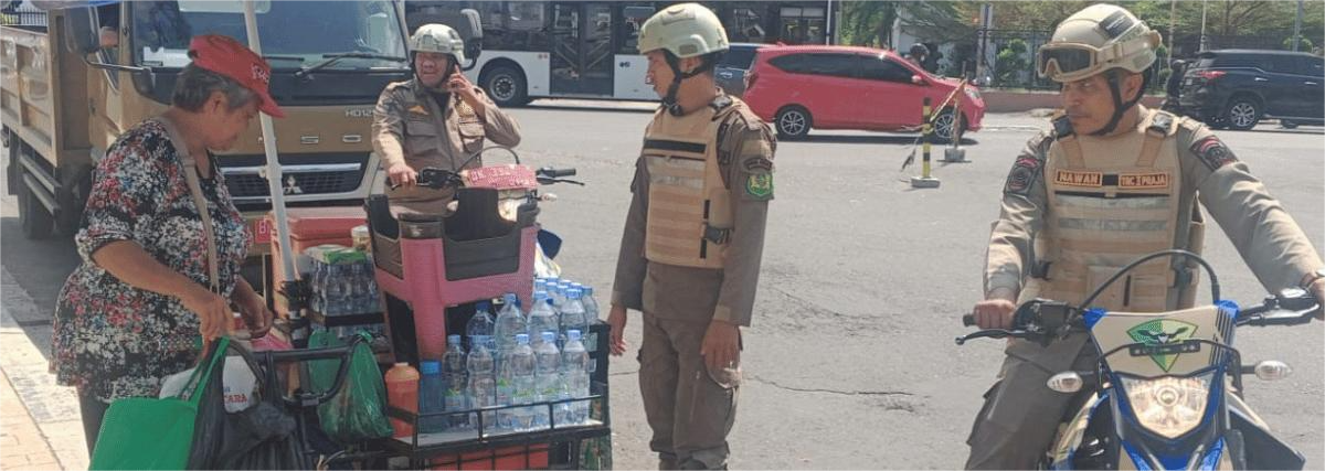 Giat Sterilisasi dan Pengosongan Pk5 diseputaran Lapangan Merdeka